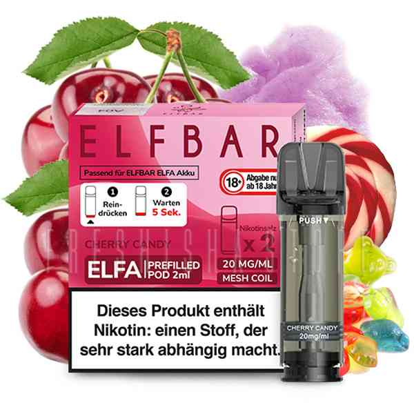 Elf Bar - ELFA Prefilled Pod - Cherry Candy - 2ml - 2er Pack