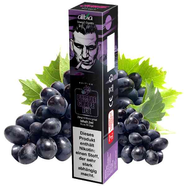 Alibia - GZUZ Einweg E-Zigarette - Purple Grape Ice