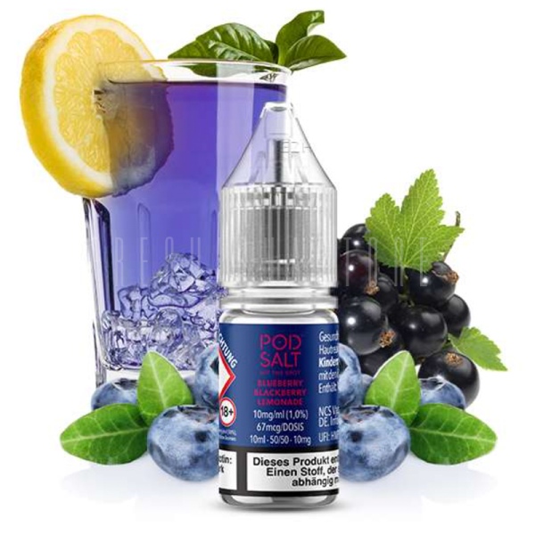 POD SALT XTRA - Blueberry Blackberry Lemonade - Nikotinsalz Liquid - 10ml - 20mg