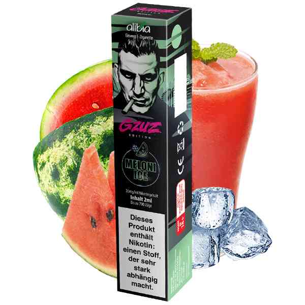Alibia - GZUZ Einweg E-Zigarette - Melon Ice