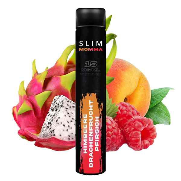 Slim Momma - Einweg E-Zigarette - Himbeere Drachenfrucht Pfirsich