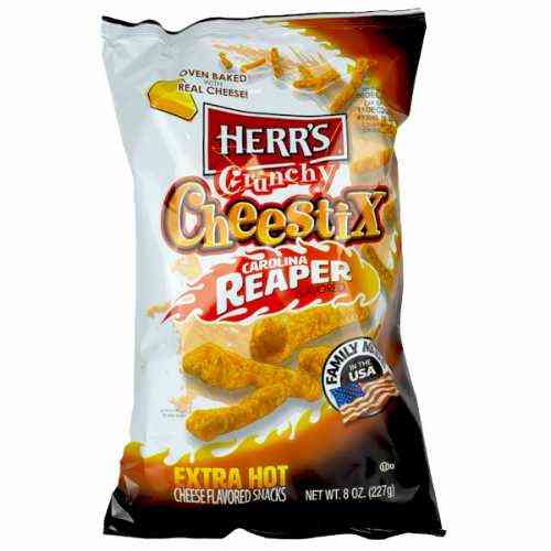 Herr´s Crunchy Cheestix Carolina Reaper - 255g