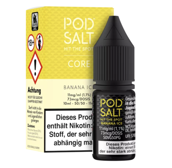 POD SALT - Core - Banana Ice - Nikotinsalz Liquid - 10ml / 11mg